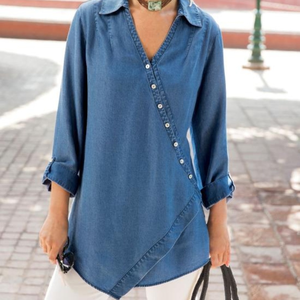 NWOT Soft Surroundings | Washed Tencel Tunic